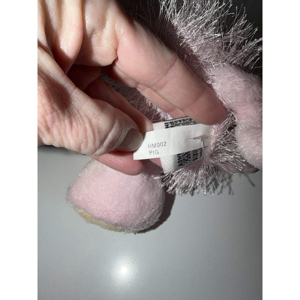 Ganz Webkinz Pink Pig Retired Plush Stuffed Animal Toy HM002 Pink Tan 8.5 inch - Picture 8 of 8